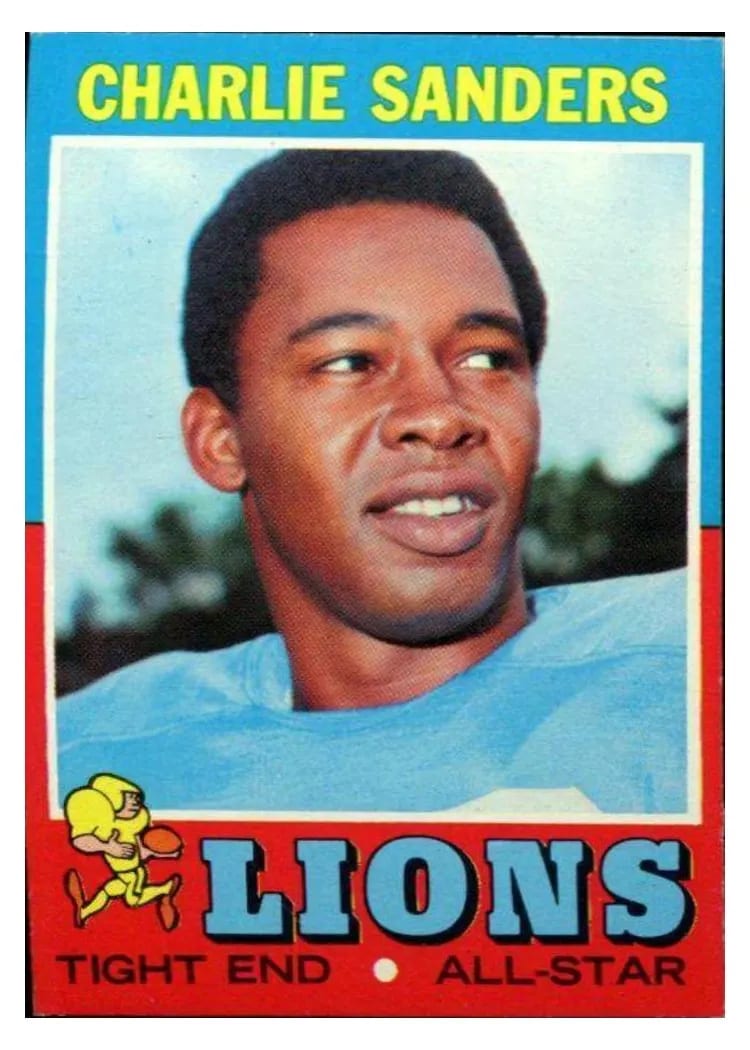 1971 Topps Charlie Sanders #210 card