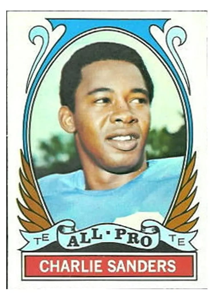 1972 Topps Charlie Sanders #264 card