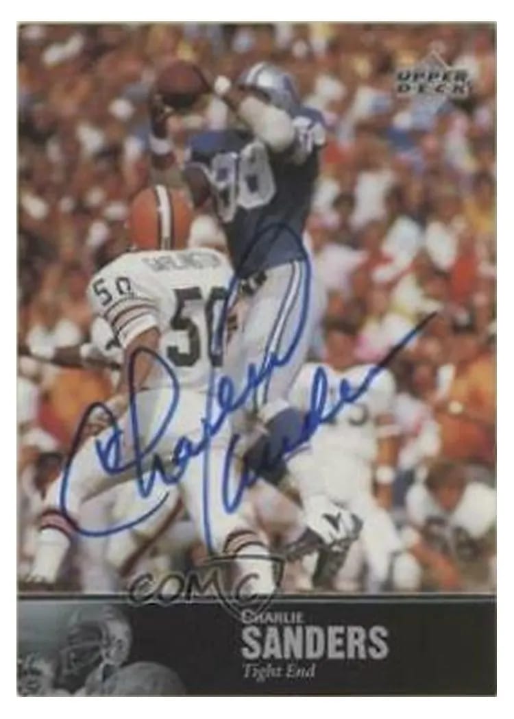 1997 Upper Deck Legends Charlie Sanders #AL-164 card