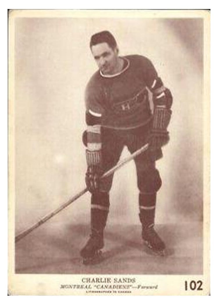 1940 O-Pee-Chee V301-2 Charlie Sands #102 card