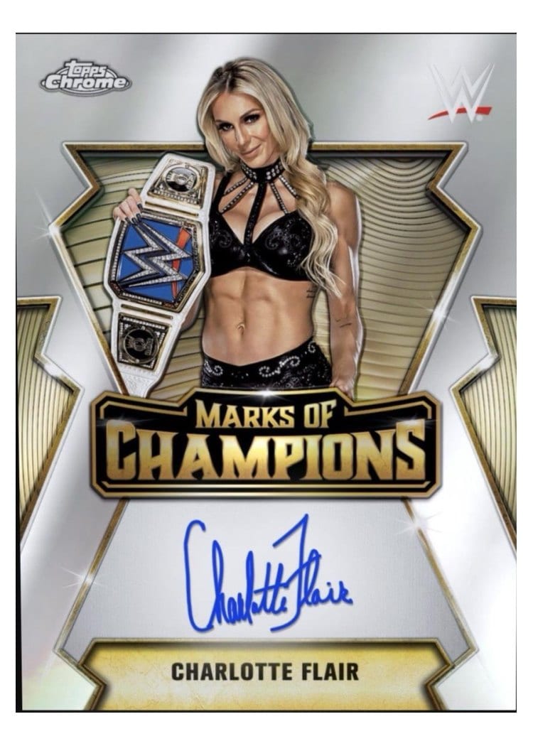2026 Topps Chrome WWE Marks of Champions Autographs Charlotte Flair #MOC-CF card
