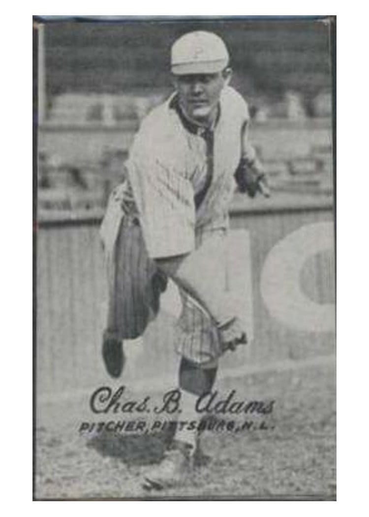 1921 Exhibits Chas. B. Adams card