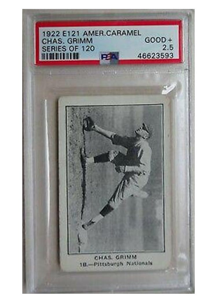 1922 E121 American Caramel Series of 120 Chas. Grimm card