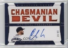 2022 Panini National Treasures Signature Names Chas McCormick #SN-CM card