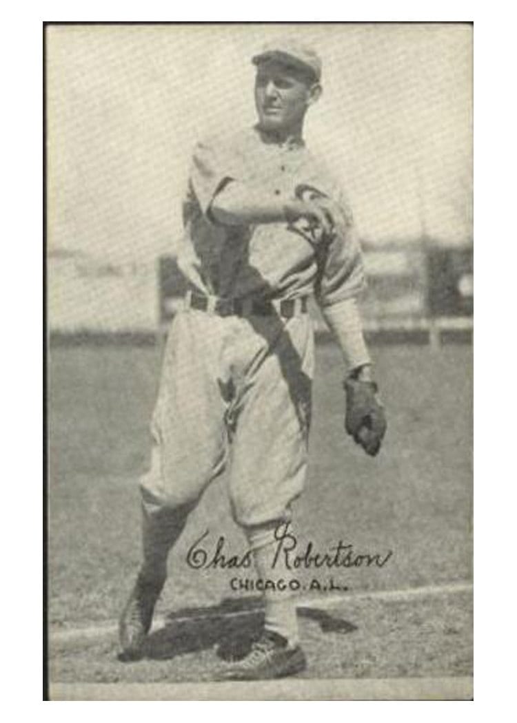 1922 Exhibits Chas. Robertson card