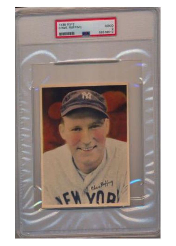1936 R312 Chas. Ruffing card