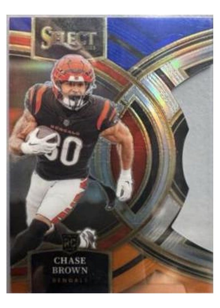 2023 Panini Select Base Set Chase Brown Blue Orange Prizm Die-Cut #151 card
