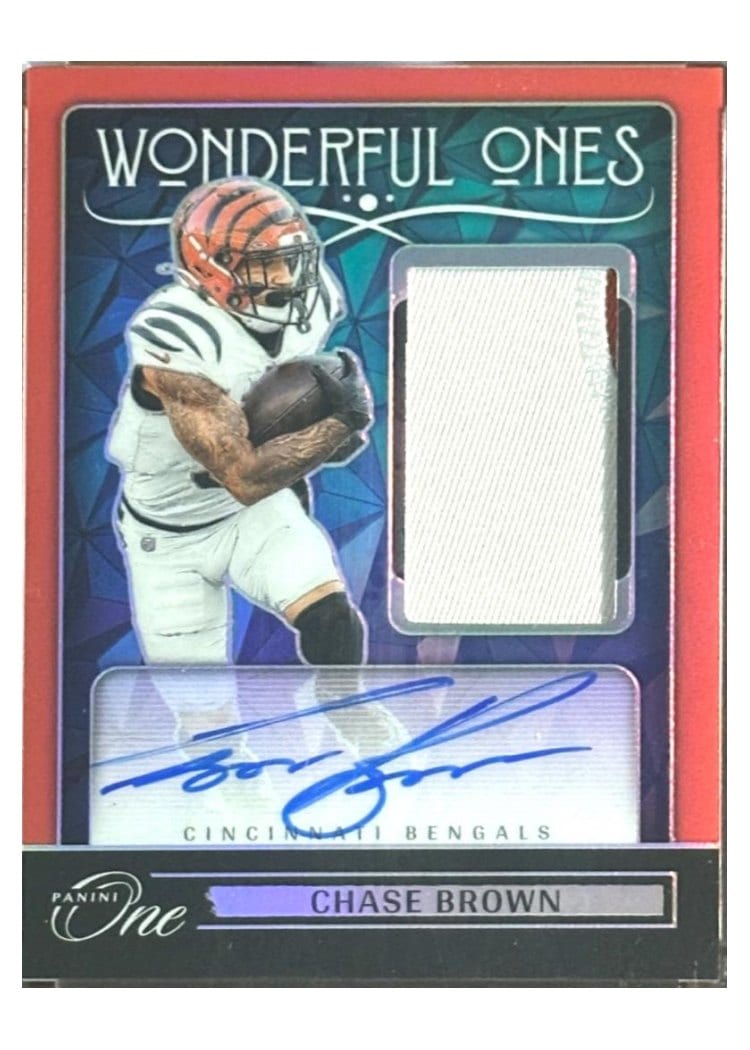 2024 Panini One Wonderful Ones Autographs Chase Brown #373 card