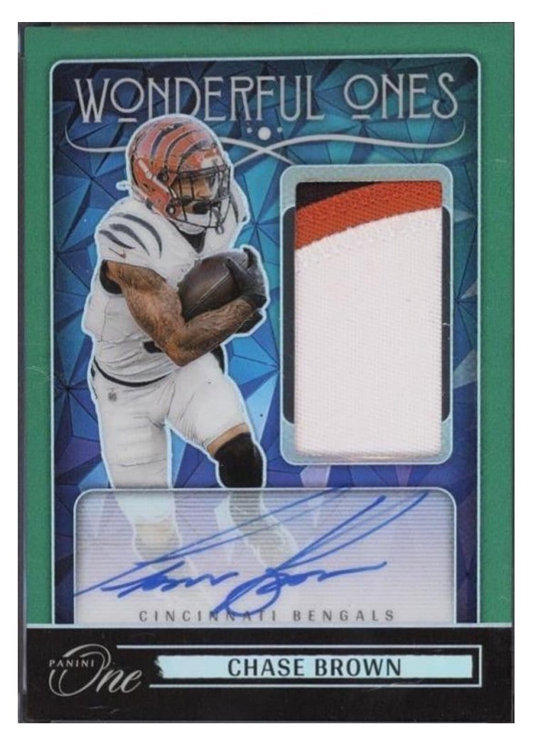 2024 Panini One Wonderful Ones Autographs Chase Brown #373 card