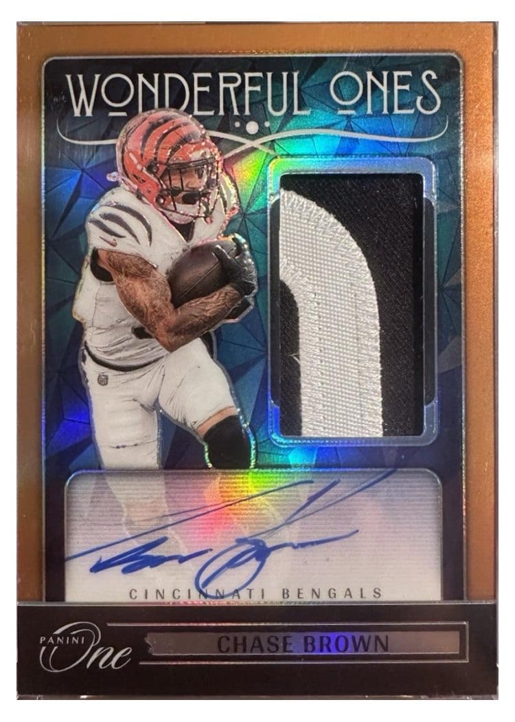 2024 Panini One Wonderful Ones Autographs Chase Brown #373 card