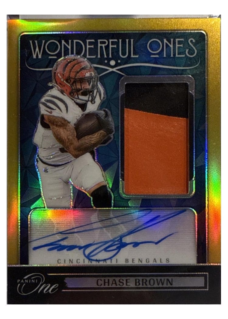 2024 Panini One Wonderful Ones Autographs Chase Brown #373 card