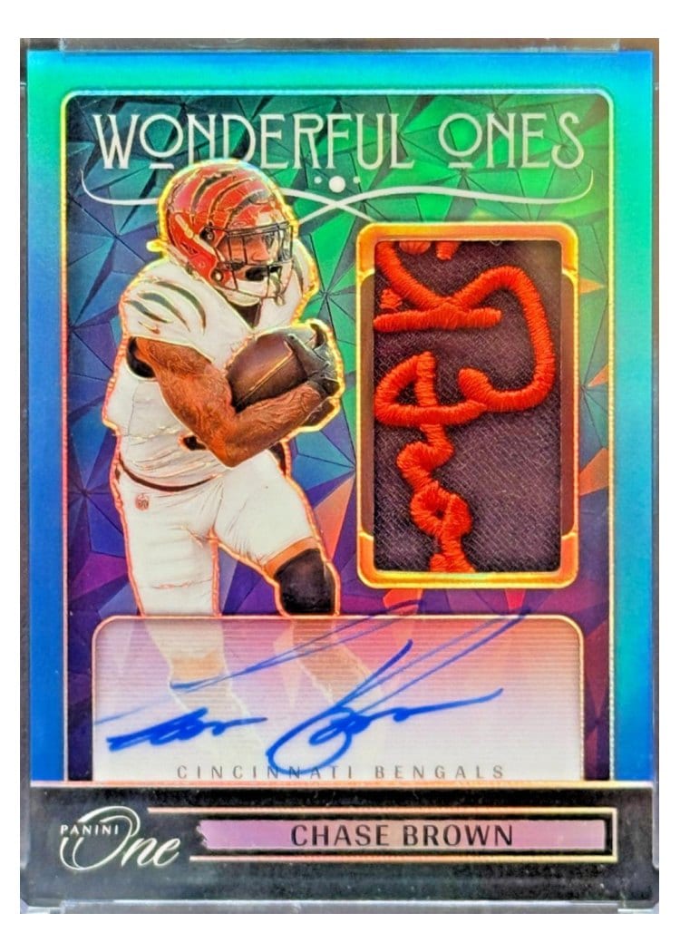 2024 Panini One Wonderful Ones Autographs Chase Brown #373 card