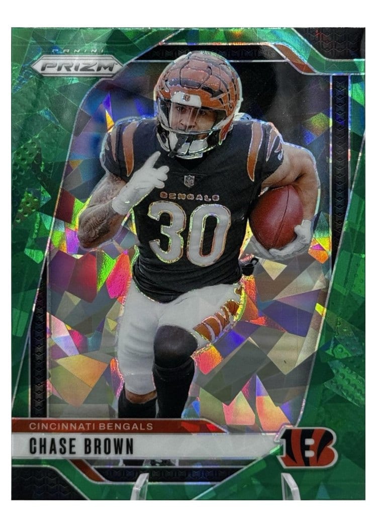 2024 Panini Prizm Base Set Chase Brown Green Ice #60 card