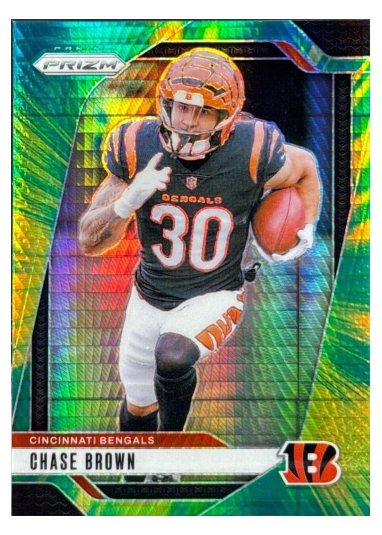 2024 Panini Prizm Base Set Chase Brown Hyper #60 card