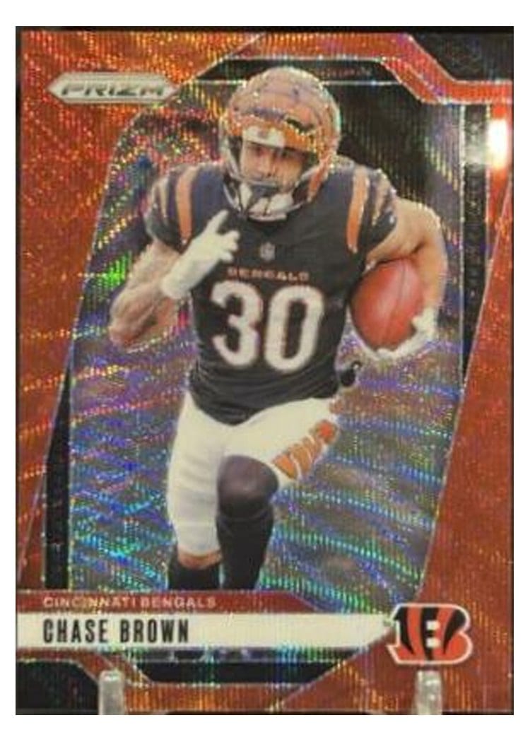 2024 Panini Prizm Base Set Chase Brown Red Wave #60 card