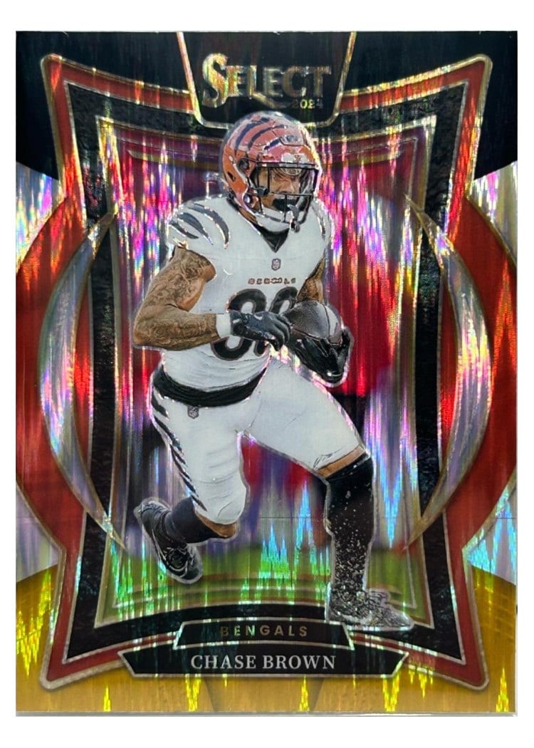 2024 Panini Select Base Set Chase Brown Black Gold Prizm Shock #18 card