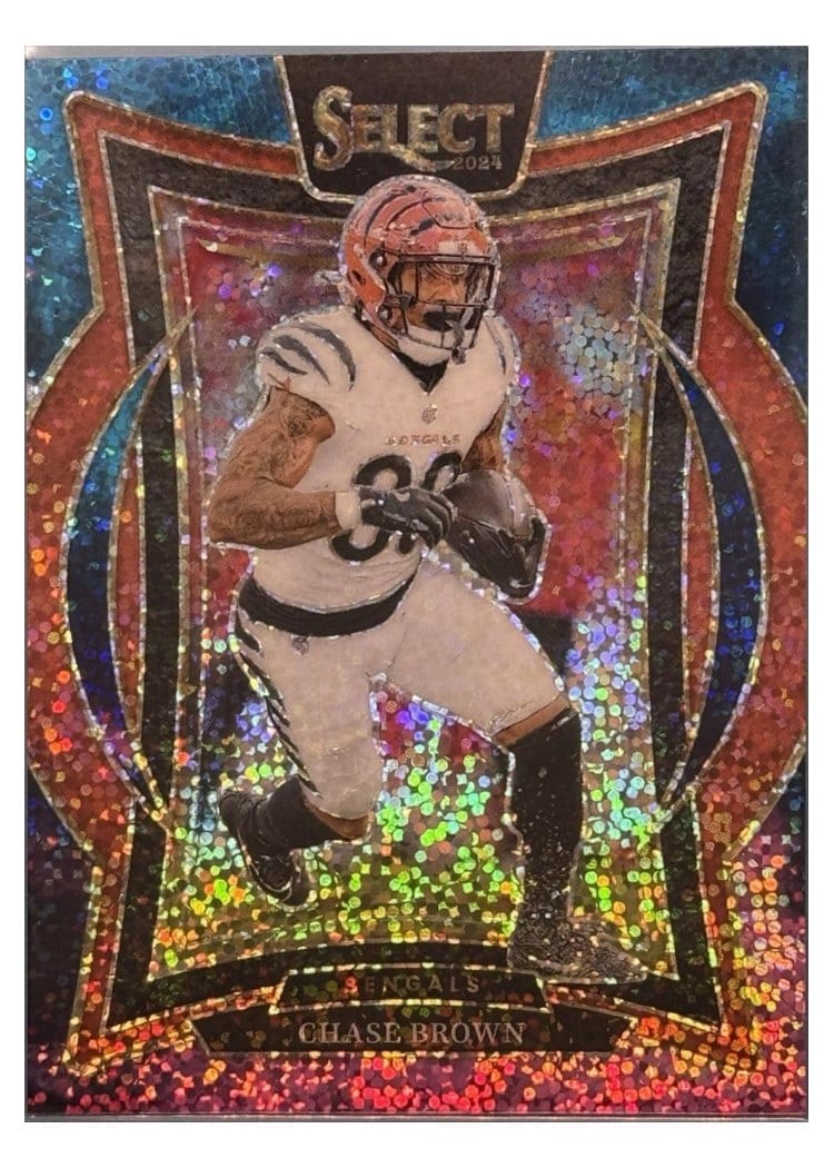2024 Panini Select Base Set Chase Brown Cosmic Prizm #18 card