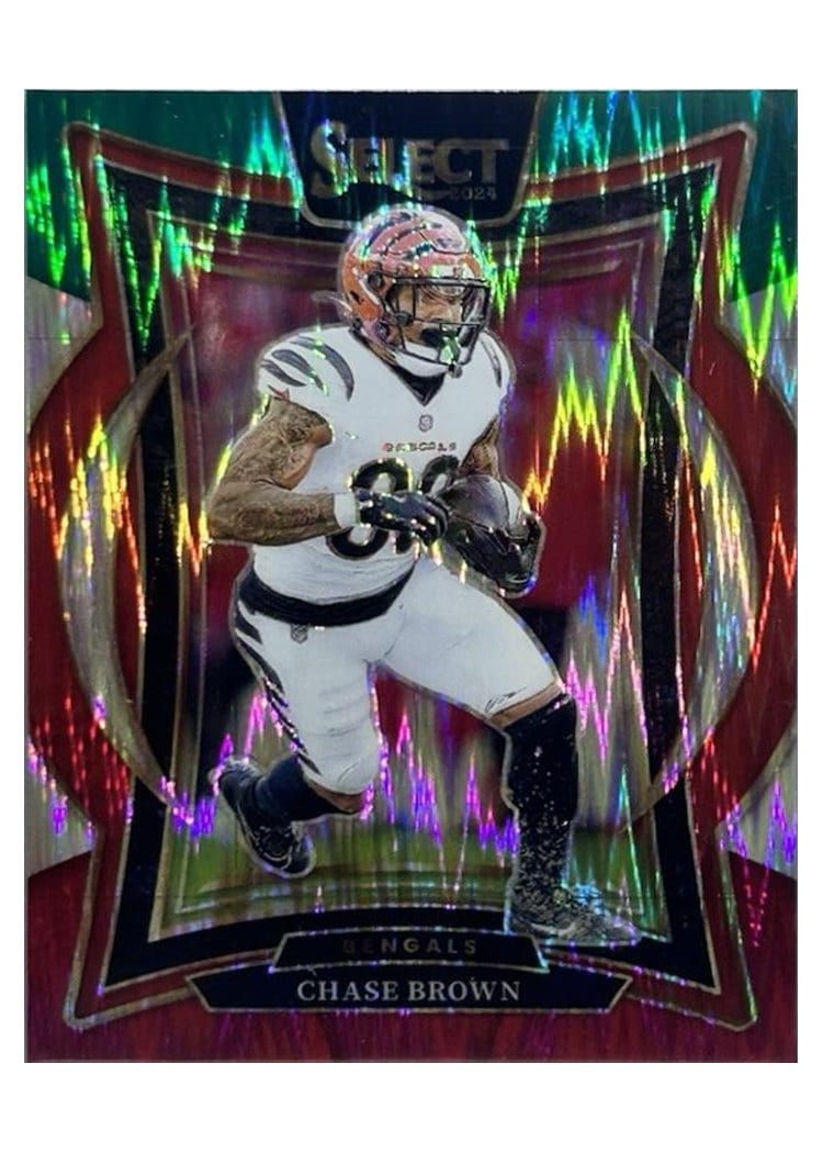 2024 Panini Select Base Set Chase Brown Green Red Prizm Shock #18 card