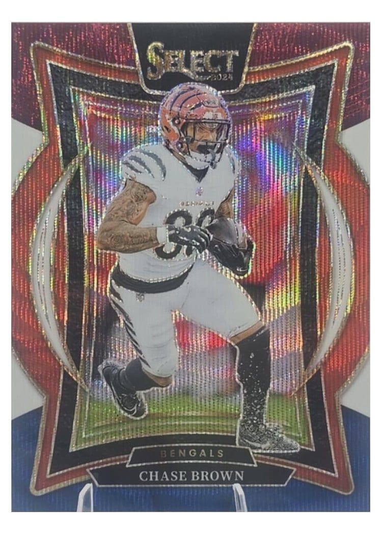 2024 Panini Select Base Set Chase Brown Tri-Color Prizm #18 card