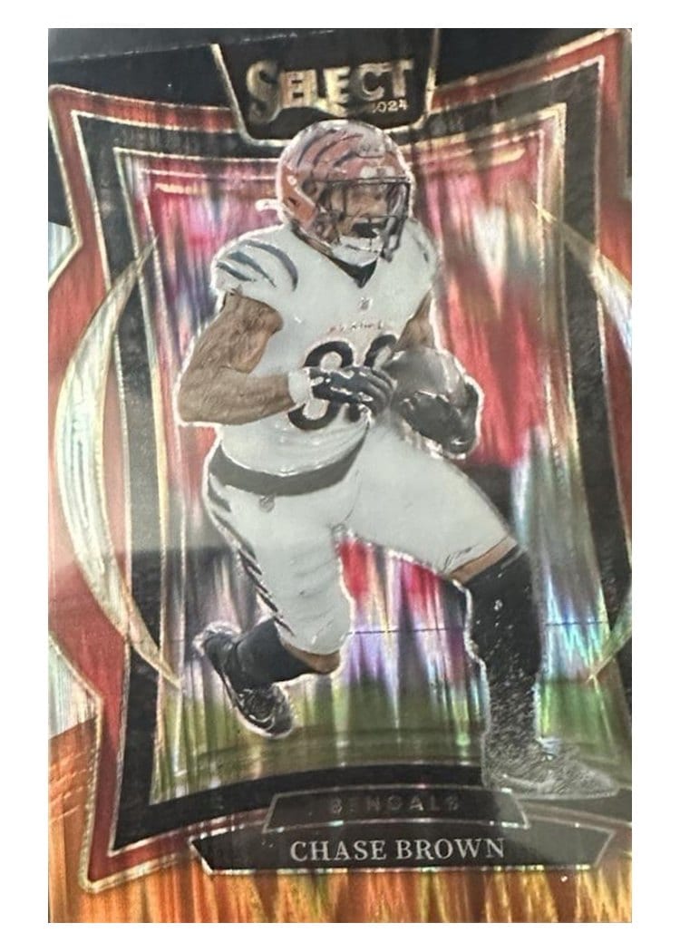 2024 Panini Select Base Set Chase Brown Orange Prizm #18 card