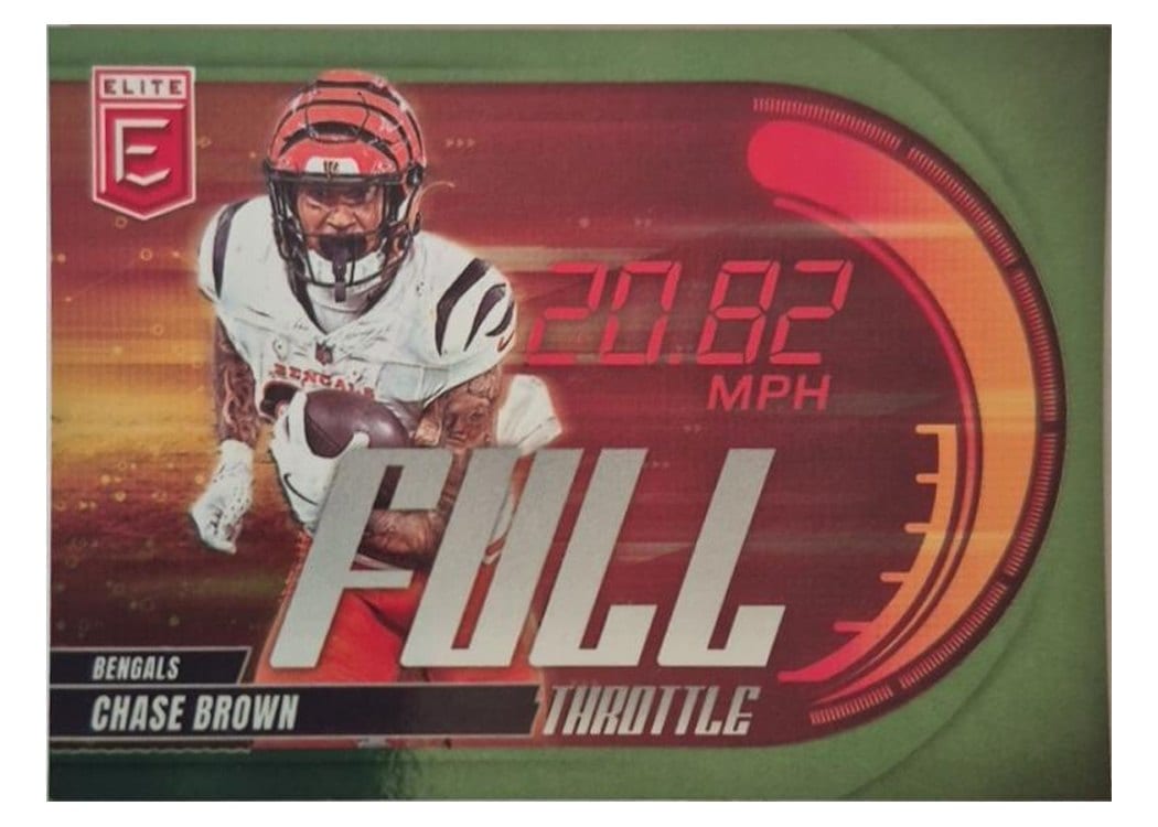 2025 Donruss Elite Full Throttle Chase Brown #17 card