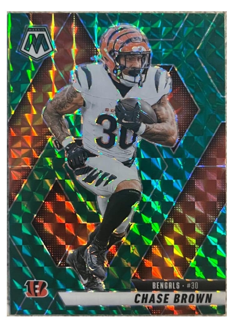 2025 Panini Mosaic Base Set Chase Brown Green #220 card