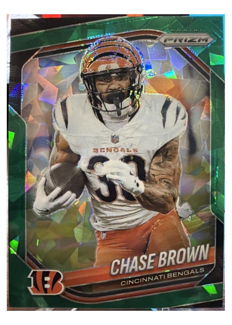 2025 Panini Prizm Base Set Chase Brown Green Ice #130 card