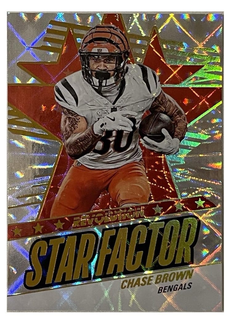 2025 Panini Revolution Star Factor Chase Brown #10 card