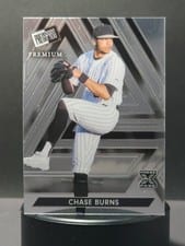 2024 Leaf Press Pass Premium Baseball Base Set Chase Burns #71 card
