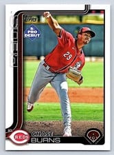 2025 Topps Pro Debut Base Set Chase Burns #PD-169 card