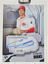2026 Topps Chrome Black Ivory Autographs Chase Burns #IVA-CB card