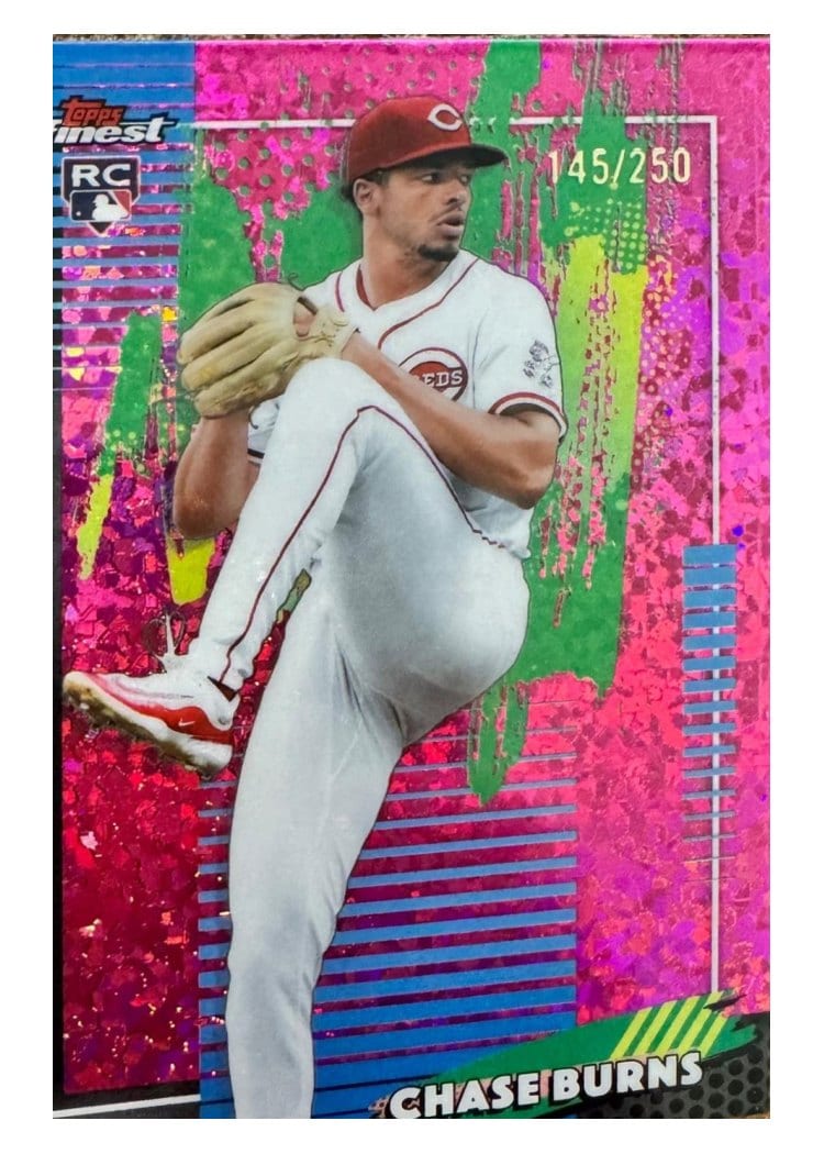 2026 Topps Finest Chase Burns #76 card