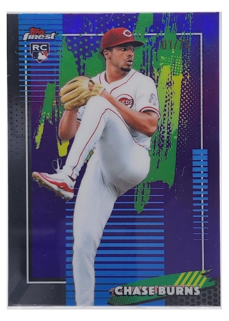 2026 Topps Finest Chase Burns #76 card