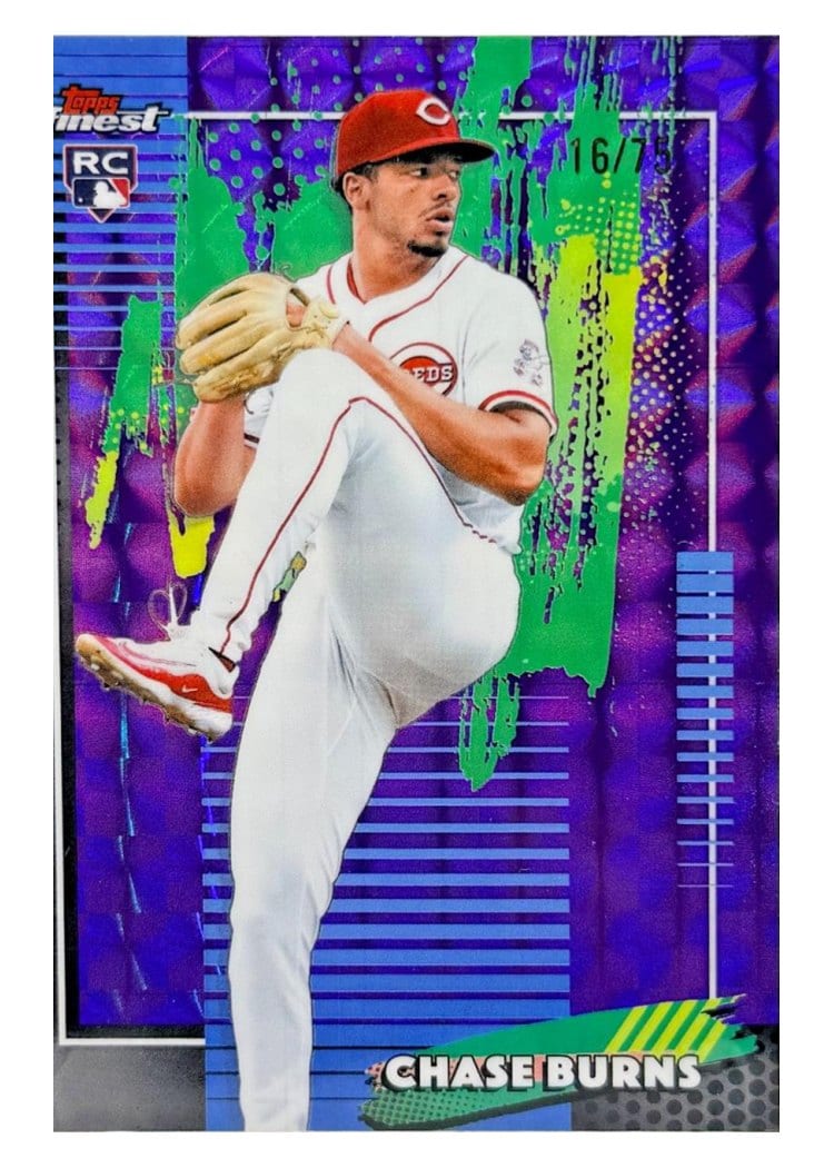 2026 Topps Finest Chase Burns #76 card