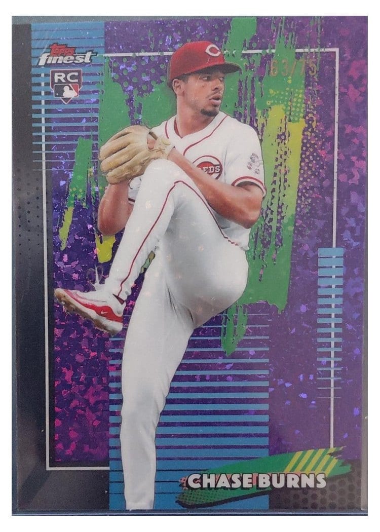 2026 Topps Finest Chase Burns #76 card