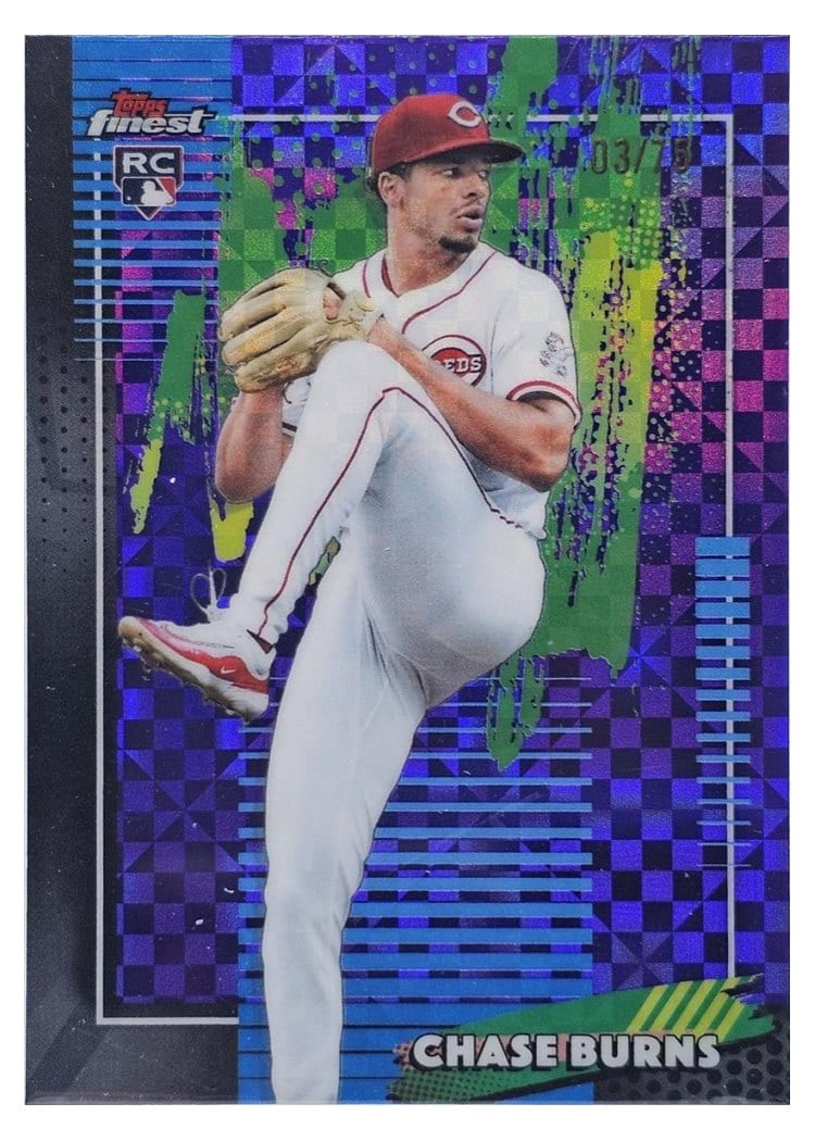2026 Topps Finest Chase Burns #76 card