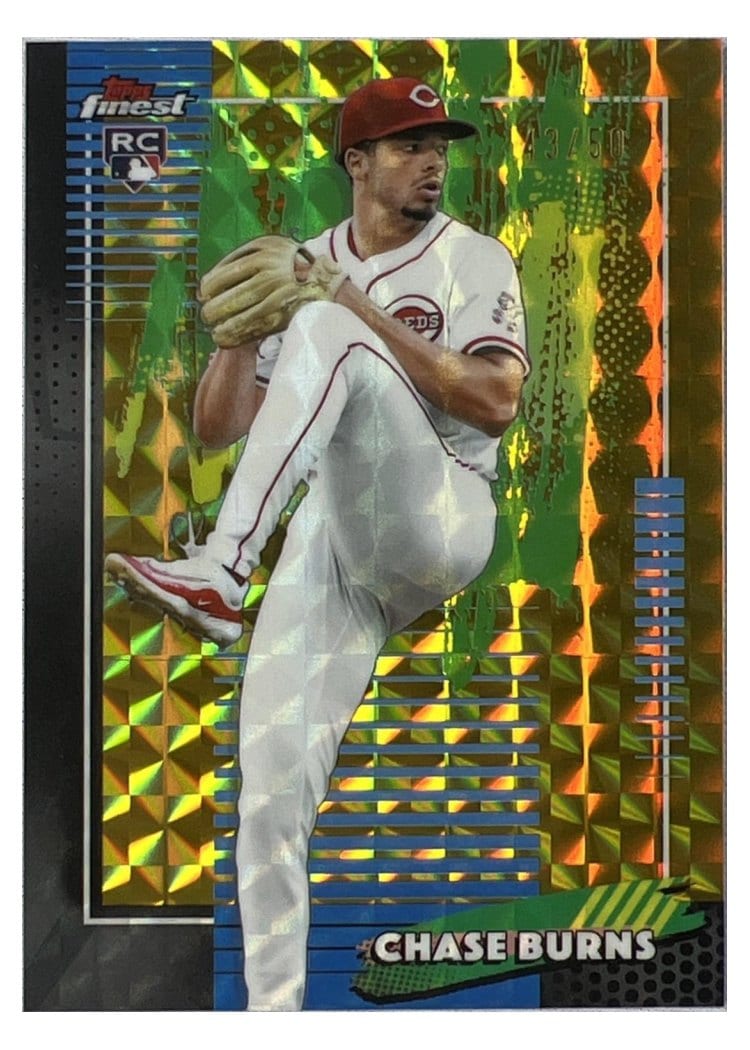 2026 Topps Finest Chase Burns #76 card