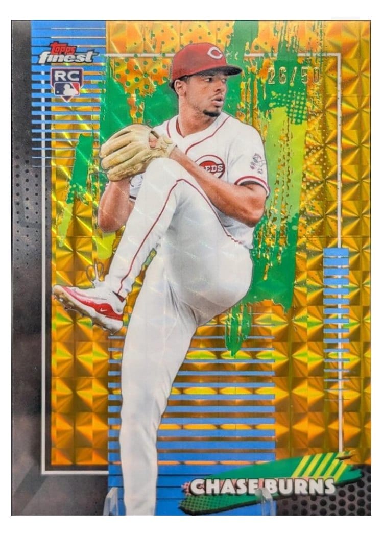 2026 Topps Finest Chase Burns #76 card