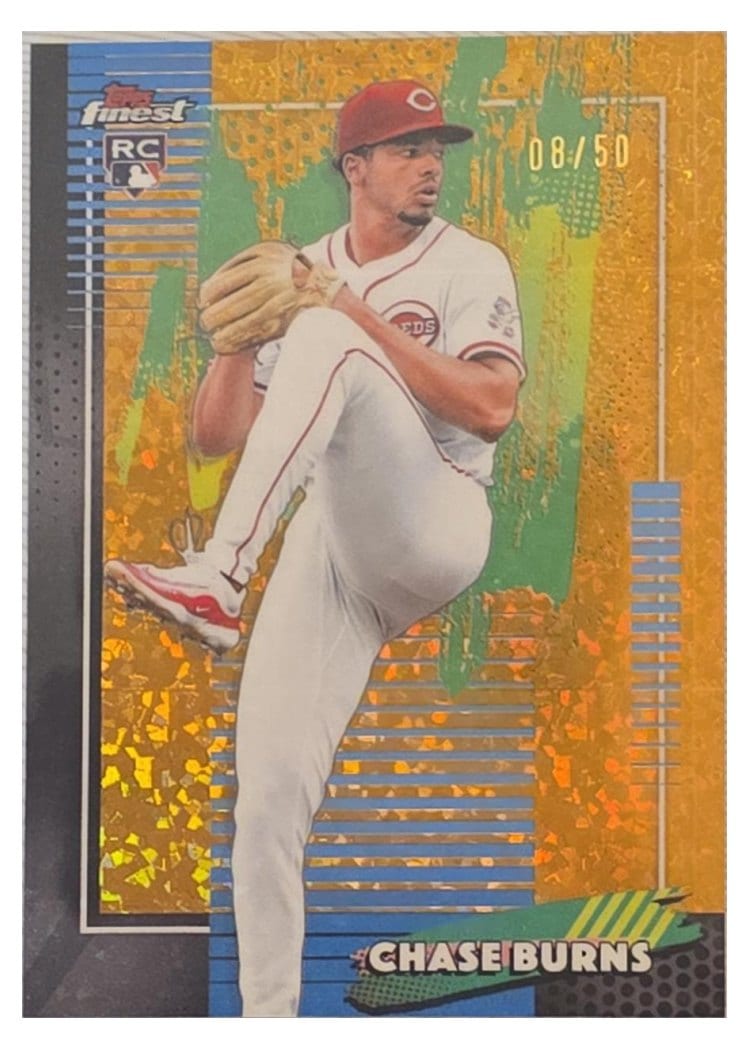 2026 Topps Finest Chase Burns #76 card