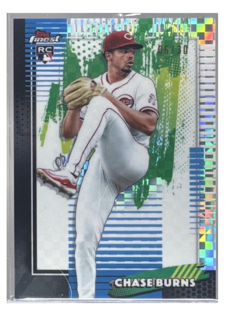 2026 Topps Finest Chase Burns #76 card