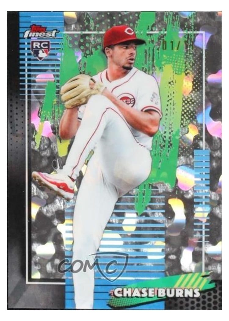 2026 Topps Finest Chase Burns #76 card