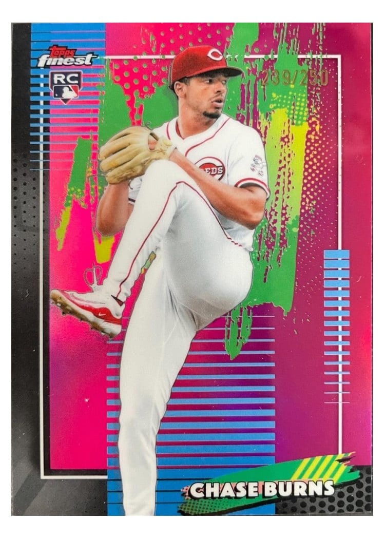 2026 Topps Finest Chase Burns #76 card