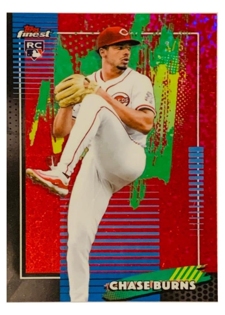 2026 Topps Finest Chase Burns #76 card
