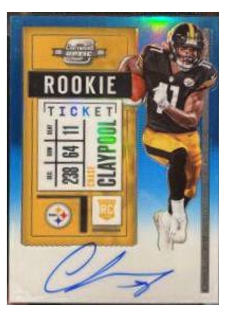 2020 Panini Contenders Optic Base Set Chase Claypool #120 card