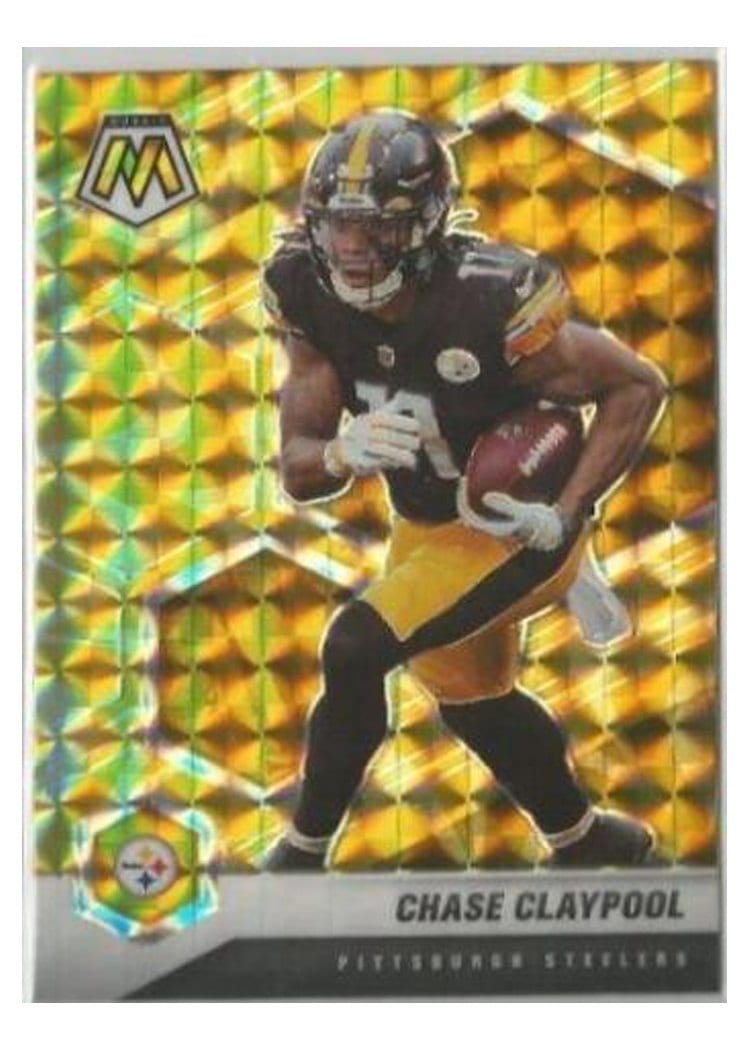 2021 Panini Mosaic Base Set Chase Claypool Reactive Yellow Mosaic #169 card