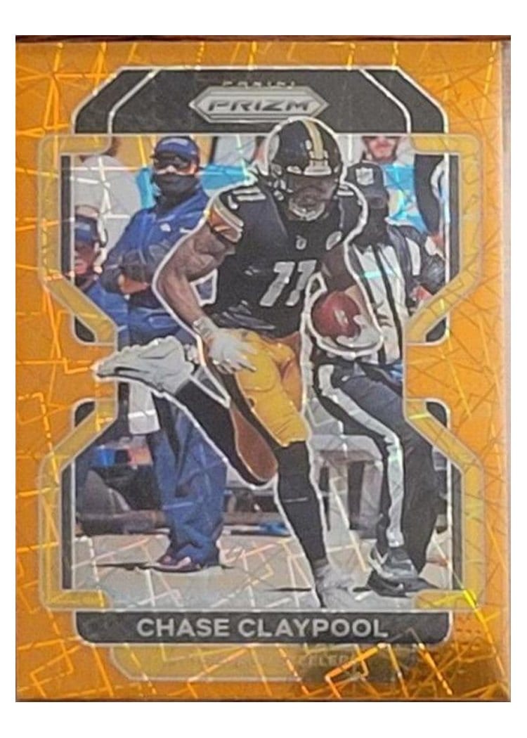 2021 Panini Prizm Base Set Chase Claypool Orange Lazer Prizm #251 card