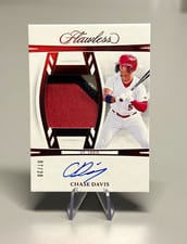 2024 Panini Flawless Draft Patch Autographs Chase Davis #DPA-CD card