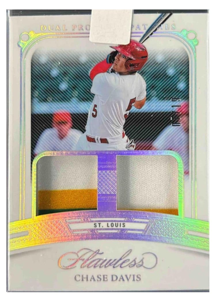 2024 Panini Flawless Dual Prospect Patches Chase Davis #DP-CD card