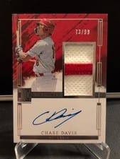 2024 Panini Impeccable Elegance Prospect Jersey Autographs Chase Davis #EPJ-CD card