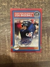 2025 Panini Stars & Stripes USA Baseball Throwback Signatures Chase Davis #AS-CD card